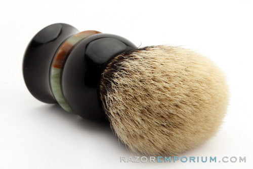 Artisan Badger Black & Jade Shave Brush - 30mm