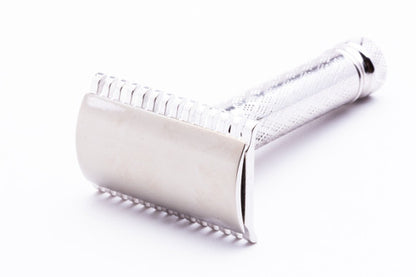 1930's Gillette New Improved Norfolk Tuckaway DE Razor Rhodium Revamp