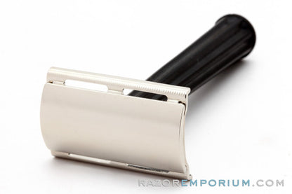 1940's Gillette Bakelite Handle Tech Double Edge Razor Factory Nickel Revamp