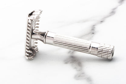 1934 Gillette Aristocrat TTO Double Edge Safety Razor Set | Rhodium Revamp