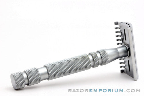 Ikon Open & Closed Comb Razor Head with OSS Handle Double Edge Safety Razor