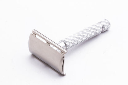 1979 Gillette Aluminum Spiral Handle Tech Safety Razor Z3