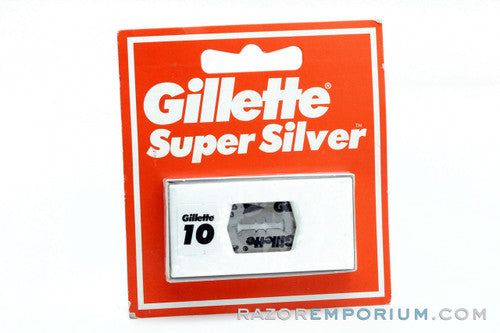 Gillette Super Silver Double Edge (10) - New Old Stock (NOS) Razor Blades