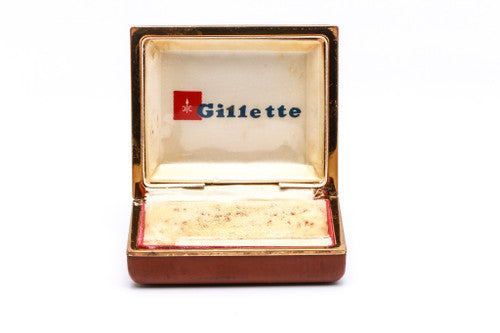 Gillette Leather Brown saftey Razor Case