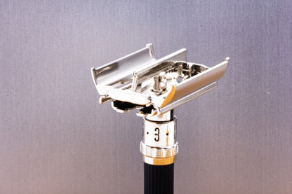1972 S4 Gillette Super 109 Adjustable Double Edge Safety Razor | Factory Nickel Revamp