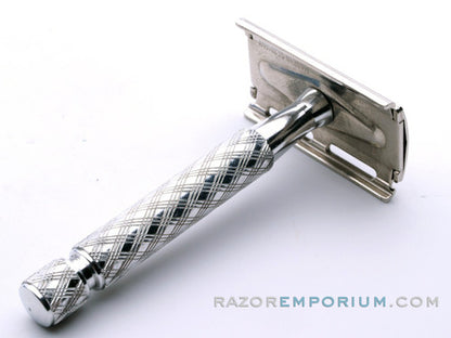 1965 K1 Gillette Aluminum Spiral Handle Tech Safety Razor Set | Made in Germany