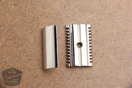 Gillette 1930's New Cap & Guard * Nickel REVAMPED – Razor Emporium