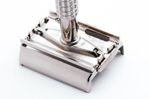 1964 J2 Gillette Flare Tip Rocket Double Edge Safety Razor | Factory Nickel Revamp