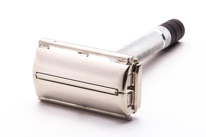 1951 W4 Gillette Black Tip TTO DE Super Speed Safety Razor | Original Condition