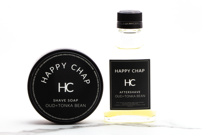 Happy Chap | Oud + Tonka Bean Shave Soap