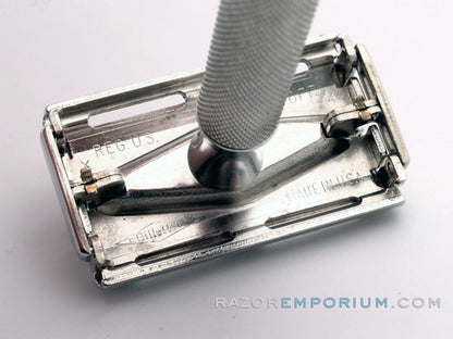 1952 X4 Gillette Black Tip Double Edge Super Speed Set