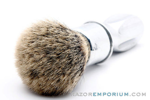 Rubberset Vintage Shave Brush No. 4 | Superfine Badger Revamp