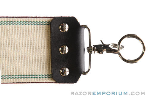 3" Razor Emporium Red Latigo & Canvas Straight Razor Strop | Made In USA