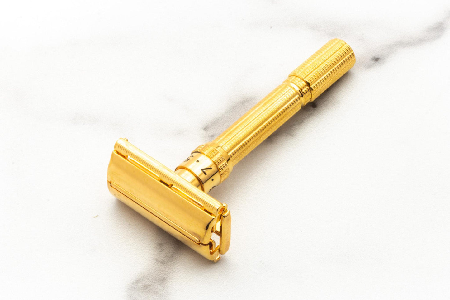 1961 G4 Gillette Gold Slim Aristocrat Adjustable Safety Razor Set | Original Condition