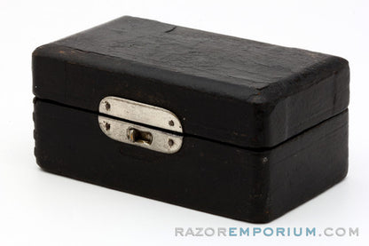 1905 Gillette Single Ring Old Type Safety Razor Set w/ Case NY & Blade Banks (No Handle Cracks *RARE*)