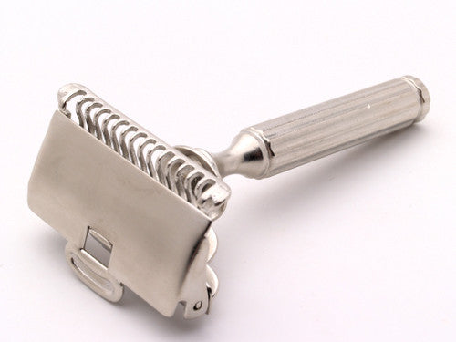 1940's Gem 1912 Style SE Safety Razor | Factory Nickel Revamp
