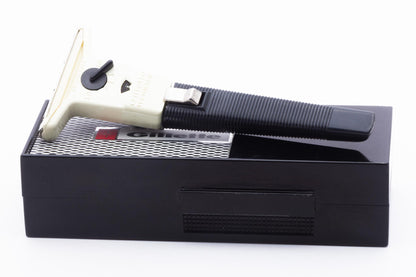 1966 L4 Gillette Techmatic Adjustable Cartridge Razor Set | Original Condition