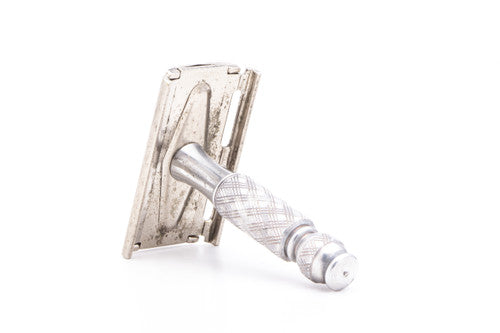 1940's Gillette Ball End Tech Spiral Handle Travel Razor  | Made In England