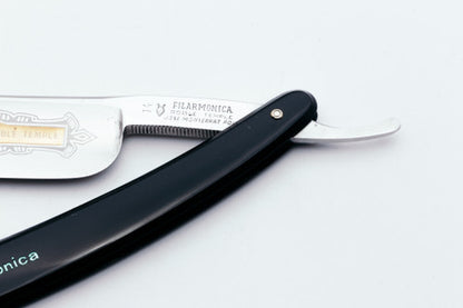 7/8" Filarmonica Doble Temple #14 Straight Razor w/ Coffin & Black\Teal Scales| Spain