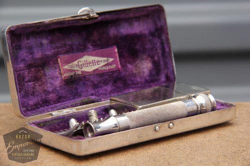 Gillette 1920  Pocket Edition - Old Type Ball End Tech (DE) Razor Set
