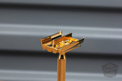 Gillette 1940s Milord Notched * Gold Revamp