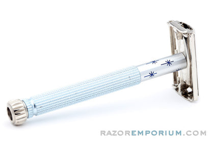 1965 Gillette Blue Star Lady Gillette DE Safety Razor K3 - Good