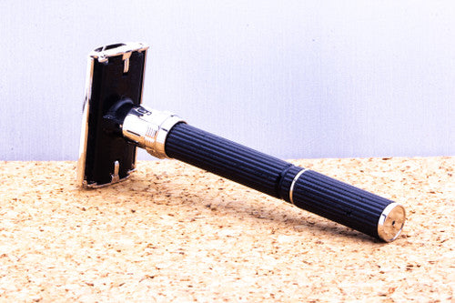 1980 A1 Gillette Super Adjustable "Black Beauty" DE Safety Razor | Rhodium Revamp