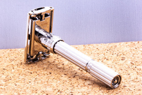 1968 N2 Gillette Slim Adjustable Double Edge Safety Razor | Factory Nickel Revamp