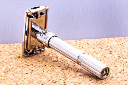 1968 N2 Gillette Slim Adjustable Double Edge Safety Razor | Factory Nickel Revamp