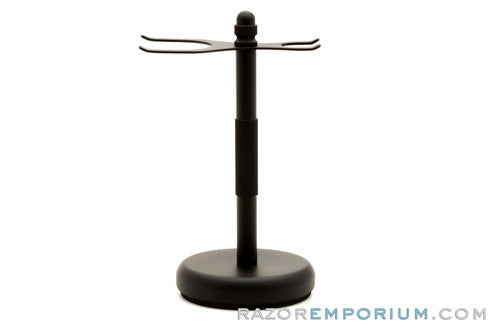 Pure Badger Razor and Brush Shave Stand | Black Chrome