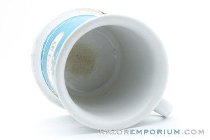 Vintage Gold and Blue Butterfly Shaving Mug