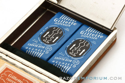 1948 Gillette Executive DE Safety Razor in Ostrich Leather Case