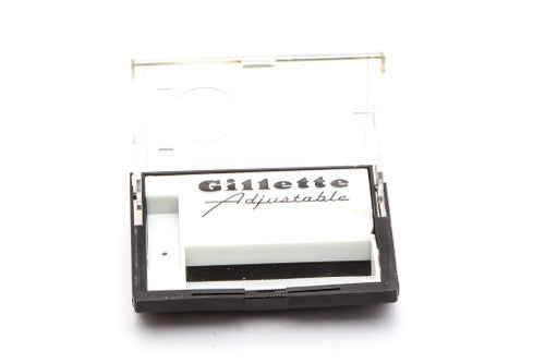 1950's Gillette 1.95 Fatboy Adjustable Original Black Case