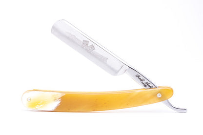 5/8" Ralf Aust Round Tip Straight Razor | Horn Scales Used