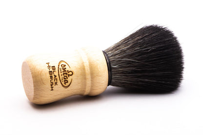 Omega 196228 Black HI-BRUSH Synthetic Shaving Brush