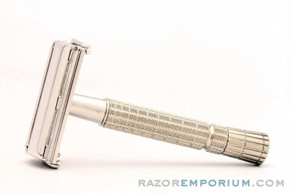 1956 Gillette  Flair Tip Super Speed Safety Razor Rhodium Revamp B3