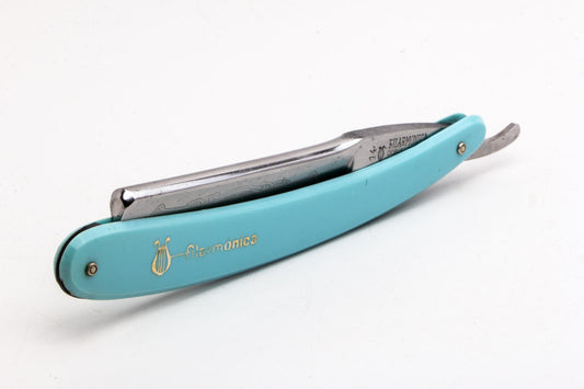 7/8" Filarmonica "Doble Temple" #14 Blue/Gold Straight Razor | Spain