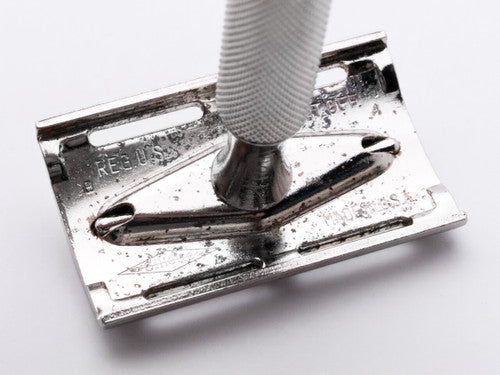 1956 B4 Gillette Ball End Tech 3 Piece Double Edge Safety Razor