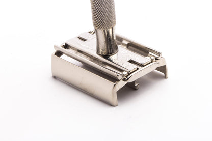 1940's Gillette English Parat Double Edge Safety Razor | Factory Nickel Revamp