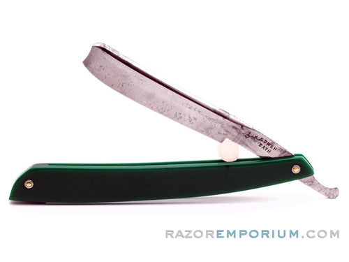 5/8'' Gowen Bath Wedge Straight Razor w/ Acrylic Scales