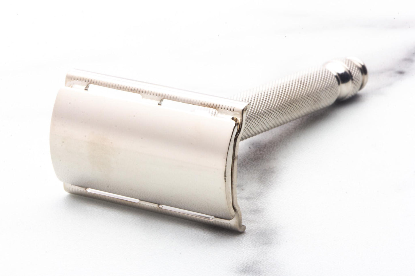 1962 H4 Gillette Ball End Tech Safety Razor | Factory Nickel Revamp