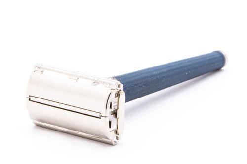 Gillette Slim Twist Knack Blue Handle Double Edge Safety Razor | Original Condition