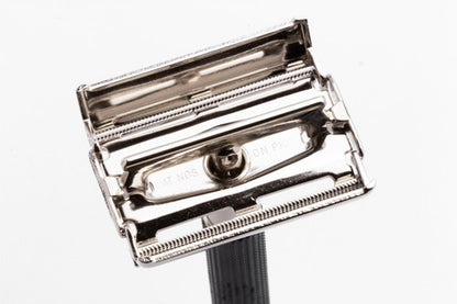 1972 Gillette Black Handle DE Super Speed  Safety Razor  S2