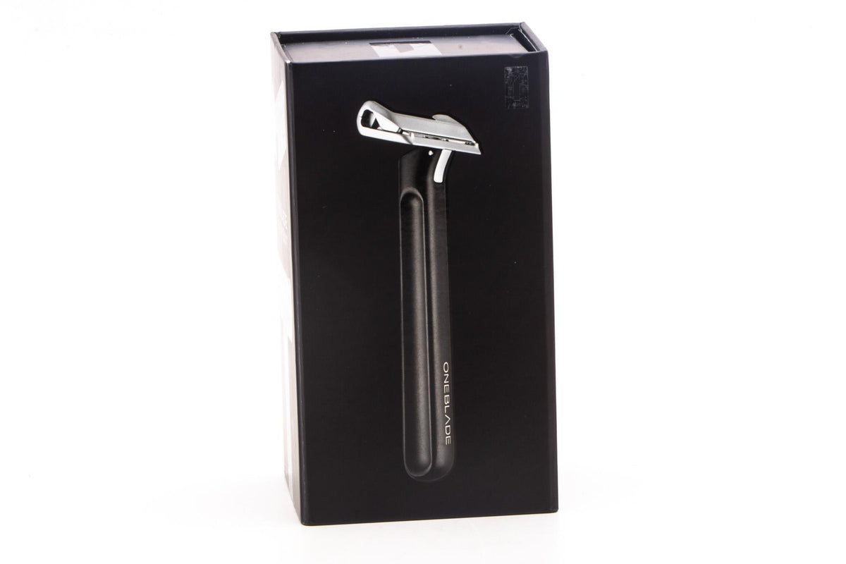 One Razor Blde OneBlade| Element Black Pivoting Single Edge Razor With Stand | Pre-ow ...