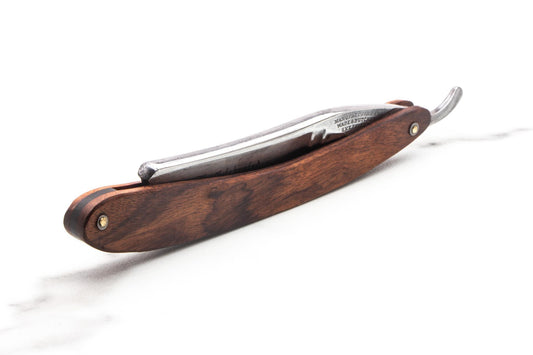 7/8" Vintage Restored Wade & Butcher "The Celebrated" Straight Razor With Wood Scales