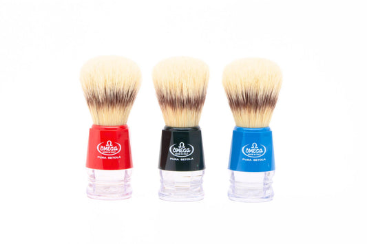 Omega 10218 Pure Bristle Shaving Brush | Badger Effect