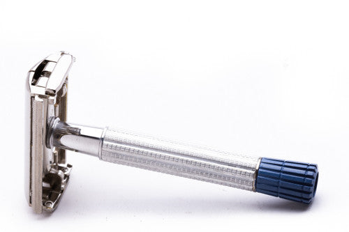 1957 Gillette Blue Tip Light DE Super Speed Razor C1