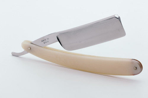 7/8" Filarmonica Doble Temple #14 Straight Razor w/ Coffin & Cream Scales| Spain