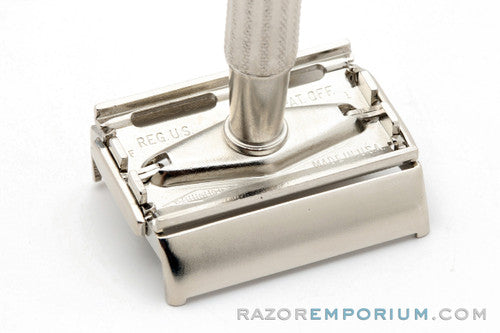 1960 Gillette TV Super Speed DE Razor F1 - Factory Nickel Revamp