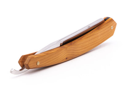 5/8" Gustave Lalune Straight Razor "The Archer Leef" Leef Wood Scales | Used